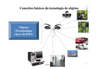© cicero@engcomp.uema.br
36
Conceitos básicos da tecnologia de objetos
Objetos
(Terminologia-
chave da POO)
 