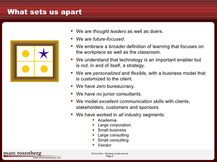 what sets us apart rosenberg