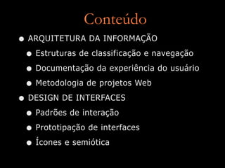Introdução ao Design de Interação