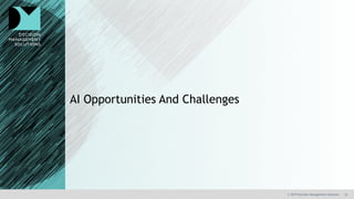10© 2019 Decision Management Solutions
AI Opportunities And Challenges
 