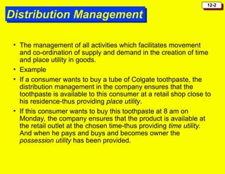 Colgate Distribution Introduction to Distribution as part of Marketing course | PPT