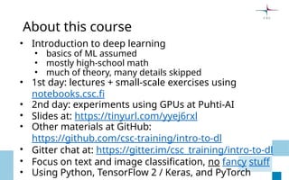 Introdcution to Deep Learning and Machine Learning | PPTX
