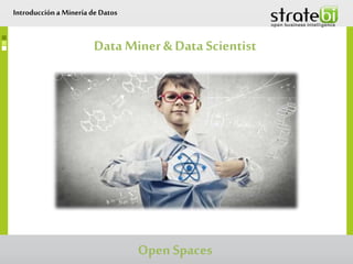 Data Miner& Data Scientist
Introduccióna Minería de Datos
Open Spaces
 