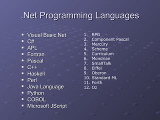 Intro dotnet | PPT