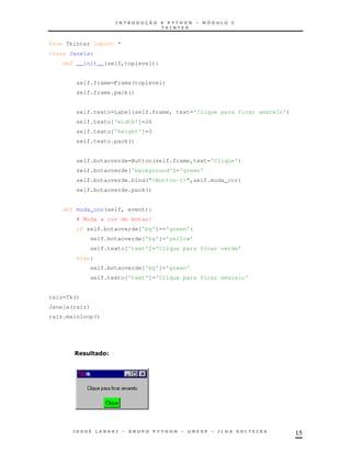 Introdução a python módulo c | PDF