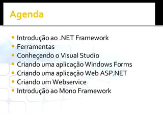 Introdução ao .NET