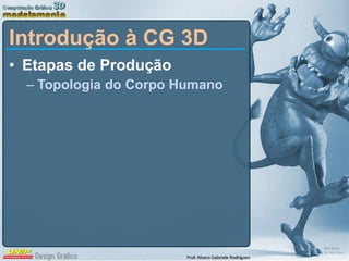 Introdução à CG 3D Etapas de Produção Topologia do Corpo Humano 
