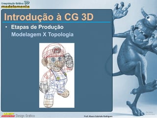 Etapas de Produção Modelagem X Topologia Introdução à CG 3D 