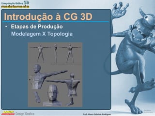 Etapas de Produção Modelagem X Topologia Introdução à CG 3D 