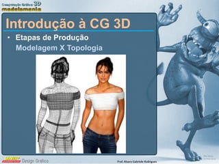 Etapas de Produção Modelagem X Topologia Introdução à CG 3D 