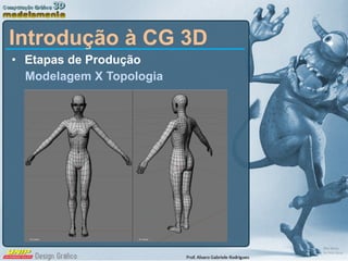 Etapas de Produção Modelagem X Topologia Introdução à CG 3D 