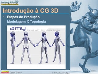 Etapas de Produção Modelagem X Topologia Introdução à CG 3D 