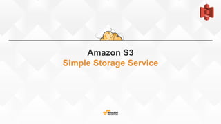 Amazon S3
Simple Storage Service
 