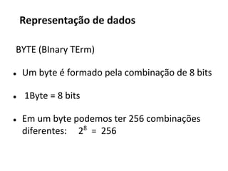 Memórias – Subsistema de memoria
Deste modo, um sistema computacional utiliza diversos tipos de
memoria interligadas e estruturadas, podendo ser denominado
de subsistema de memória
 