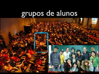 grupos de alunos
 
