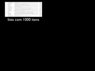 lista com 1000 itens
 