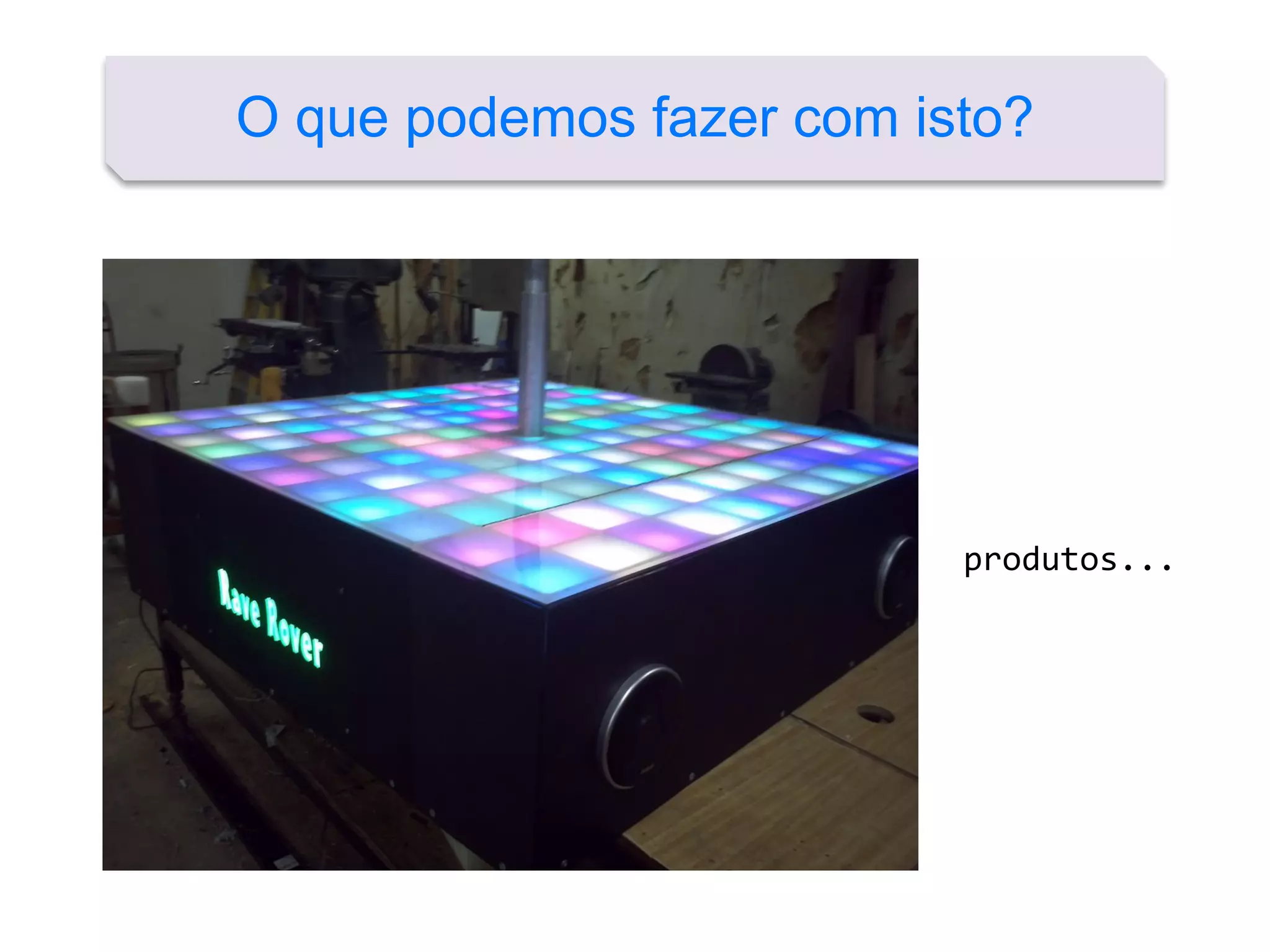 O que podemos fazer com isto?
produtos...
 