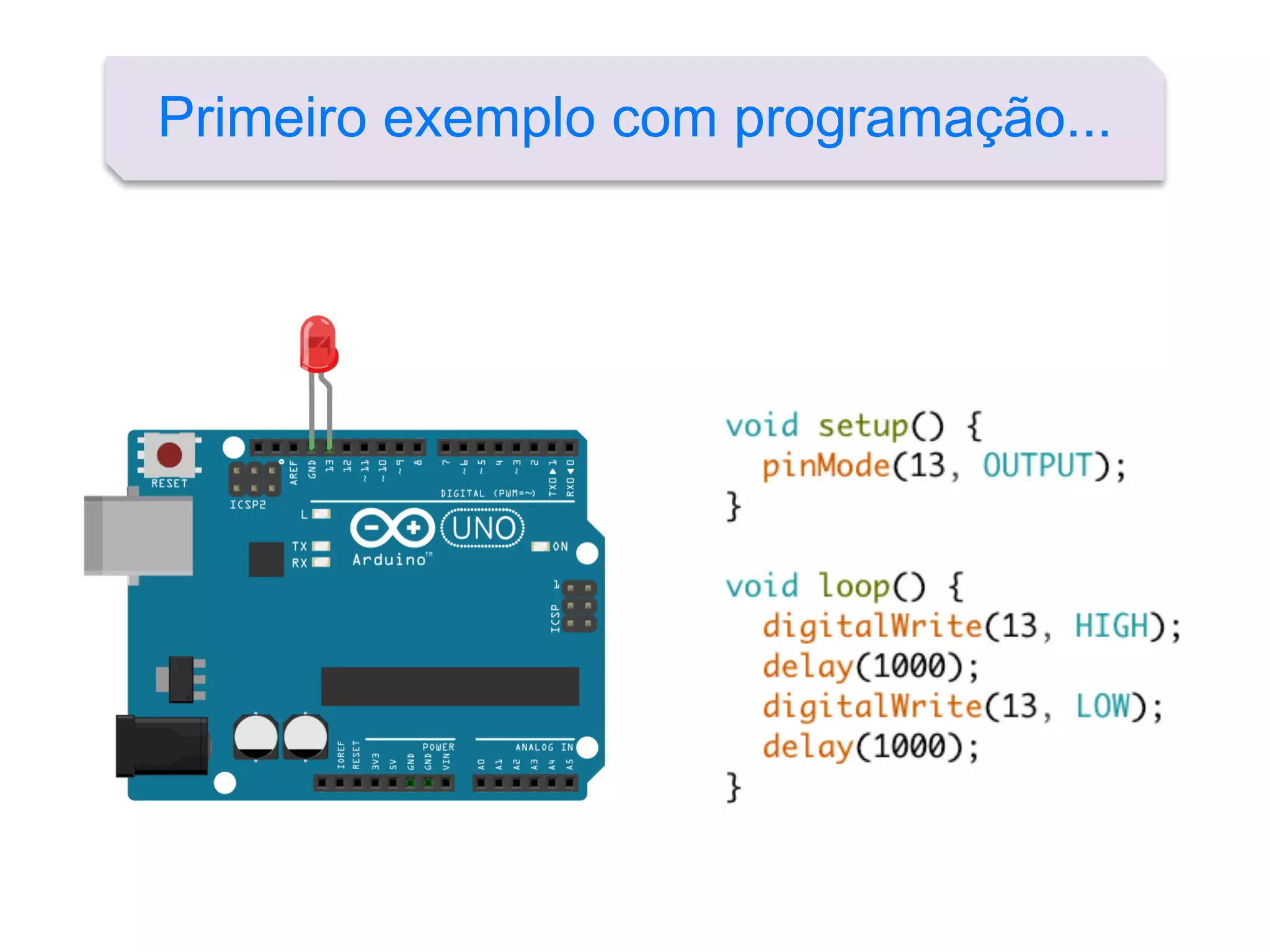 Primeiro exemplo com programação...
 