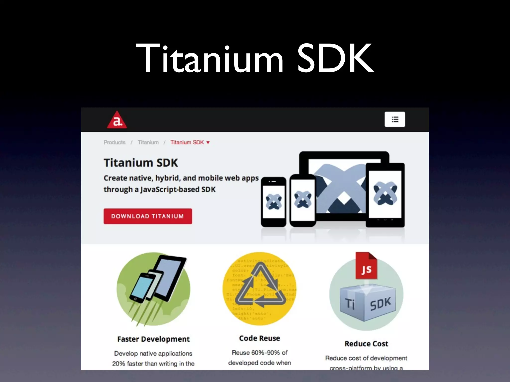 Titanium SDK 