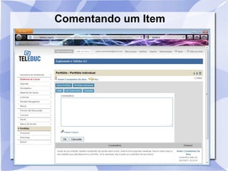 Comentando um Item 
 