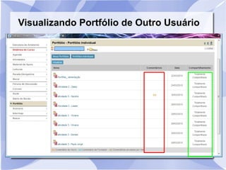 Visualizando Portfólio de Outro Usuário 
 