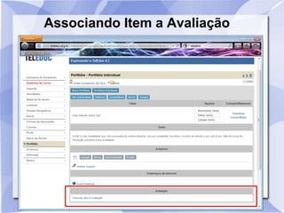 Associando Item a Avaliação
 