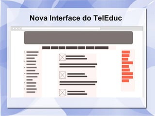 Nova Interface do TelEduc
 