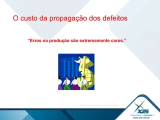 “ Erros na produção são extremamente caros.” O custo da propagação dos defeitos 