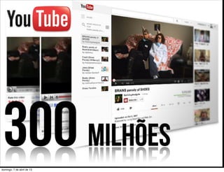 300 milhões
domingo, 7 de abril de 13
 
