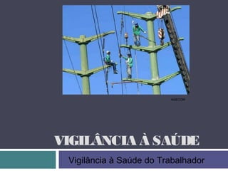 VIGILÂNCIA À SAÚDE
AGECOM
Vigilância à Saúde do Trabalhador
 