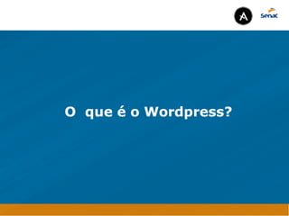 Camadas Web
Tableless é a forma de desenvolvimento de sites que não
utiliza tabelas para dispor o conteúdo na página.

Ela compreende que os códigos HTMLs devem ser usados para
o propósito que foram criados, sendo que tabelas foram 
criadas para exibir dados
Tableless 



Camadas Web
Exemplo:



Camadas Web
• Seletor: é o elemento HTML identificado por sua tag, classe, ID, etc., e para o qual a regra
será válida (por exemplo: p, h1, form, .minhaclasse, etc...);

• Propriedade: é o atributo do elemento HTML ao qual será aplicada a regra (por exemplo:
font, color, background, etc...)

• Valor: é a característica específica a ser assumida pela propriedade (por exemplo: letra tipo
arial, cor azul, fundo verde, etc...)
seletor { propriedade: valor; }



Camadas Web
O CSS foi uma revolução no design para web. 

- controle do layout de vários documentos a partir de uma simples folha de estilos;
- controle preciso do layout;
- aplicação de diferentes layouts para diferentes mídias (tela, impressora, celular, etc.);
- avançadas técnicas de desenvolvimento
- separa a estrutura do design
- agilidade e peformace
Camadas Web
CSS - Cascading Style Sheets
(folha de estilos em cascata)
Camadas Web
Algumas tags HTML:

• span
• header
• h1...h6
• table
• form
• footer
• article
• address
Camadas Web
Algumas tags HTML:

• html
• head
• body
• title
• a
• img
• p
• div
O que é o Wordpress?
Camadas Web
Java Script: adiciona comportamento dinâmico na página 
para modificar a sua utlização
CSS: adiciona um estilo a página. Altera a forma como será 
exibido o conteúdo
HTML: apresenta o conteúdo e usa url para vincular 
arquivos externos como imagens, vídeos, páginas, etc
Java Script DINAMISMO
FORMA
CONTEÚDO
CSS
HTML
Camadas WebCamadas Web
Desenvolvimento Web
David Arty
Camadas Web
Tableless é a forma de desenvolvimento de sites que não
utiliza tabelas para dispor o conteúdo na página.

Ela compreende que os códigos HTMLs devem ser usados para
o propósito que foram criados, sendo que tabelas foram 
criadas para exibir dados
Tableless 



Camadas Web
Exemplo:



Camadas Web
• Seletor: é o elemento HTML identificado por sua tag, classe, ID, etc., e para o qual a regra
será válida (por exemplo: p, h1, form, .minhaclasse, etc...);

• Propriedade: é o atributo do elemento HTML ao qual será aplicada a regra (por exemplo:
font, color, background, etc...)

• Valor: é a característica específica a ser assumida pela propriedade (por exemplo: letra tipo
arial, cor azul, fundo verde, etc...)
seletor { propriedade: valor; }



Camadas Web
O CSS foi uma revolução no design para web. 

- controle do layout de vários documentos a partir de uma simples folha de estilos;
- controle preciso do layout;
- aplicação de diferentes layouts para diferentes mídias (tela, impressora, celular, etc.);
- avançadas técnicas de desenvolvimento
- separa a estrutura do design
- agilidade e peformace
Camadas Web
CSS - Cascading Style Sheets
(folha de estilos em cascata)
Camadas Web
Algumas tags HTML:

• span
• header
• h1...h6
• table
• form
• footer
• article
• address
Camadas Web
Algumas tags HTML:

• html
• head
• body
• title
• a
• img
• p
• div
O que é o Wordpress?
Camadas Web
Java Script: adiciona comportamento dinâmico na página 
para modificar a sua utlização
CSS: adiciona um estilo a página. Altera a forma como será 
exibido o conteúdo
HTML: apresenta o conteúdo e usa url para vincular 
arquivos externos como imagens, vídeos, páginas, etc
Java Script DINAMISMO
FORMA
CONTEÚDO
CSS
HTML
Camadas WebCamadas Web
Desenvolvimento Web
David Arty
 