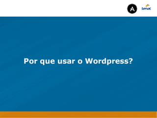 Camadas Web
Tableless é a forma de desenvolvimento de sites que não
utiliza tabelas para dispor o conteúdo na página.

Ela compreende que os códigos HTMLs devem ser usados para
o propósito que foram criados, sendo que tabelas foram 
criadas para exibir dados
Tableless 



Camadas Web
Exemplo:



Camadas Web
• Seletor: é o elemento HTML identificado por sua tag, classe, ID, etc., e para o qual a regra
será válida (por exemplo: p, h1, form, .minhaclasse, etc...);

• Propriedade: é o atributo do elemento HTML ao qual será aplicada a regra (por exemplo:
font, color, background, etc...)

• Valor: é a característica específica a ser assumida pela propriedade (por exemplo: letra tipo
arial, cor azul, fundo verde, etc...)
seletor { propriedade: valor; }



Camadas Web
O CSS foi uma revolução no design para web. 

- controle do layout de vários documentos a partir de uma simples folha de estilos;
- controle preciso do layout;
- aplicação de diferentes layouts para diferentes mídias (tela, impressora, celular, etc.);
- avançadas técnicas de desenvolvimento
- separa a estrutura do design
- agilidade e peformace
Camadas Web
CSS - Cascading Style Sheets
(folha de estilos em cascata)
Camadas Web
Algumas tags HTML:

• span
• header
• h1...h6
• table
• form
• footer
• article
• address
Camadas Web
Algumas tags HTML:

• html
• head
• body
• title
• a
• img
• p
• div
Por que usar o Wordpress?
Camadas Web
Java Script: adiciona comportamento dinâmico na página 
para modificar a sua utlização
CSS: adiciona um estilo a página. Altera a forma como será 
exibido o conteúdo
HTML: apresenta o conteúdo e usa url para vincular 
arquivos externos como imagens, vídeos, páginas, etc
Java Script DINAMISMO
FORMA
CONTEÚDO
CSS
HTML
Camadas WebCamadas Web
Desenvolvimento Web
David Arty
Camadas Web
Tableless é a forma de desenvolvimento de sites que não
utiliza tabelas para dispor o conteúdo na página.

Ela compreende que os códigos HTMLs devem ser usados para
o propósito que foram criados, sendo que tabelas foram 
criadas para exibir dados
Tableless 



Camadas Web
Exemplo:



Camadas Web
• Seletor: é o elemento HTML identificado por sua tag, classe, ID, etc., e para o qual a regra
será válida (por exemplo: p, h1, form, .minhaclasse, etc...);

• Propriedade: é o atributo do elemento HTML ao qual será aplicada a regra (por exemplo:
font, color, background, etc...)

• Valor: é a característica específica a ser assumida pela propriedade (por exemplo: letra tipo
arial, cor azul, fundo verde, etc...)
seletor { propriedade: valor; }



Camadas Web
O CSS foi uma revolução no design para web. 

- controle do layout de vários documentos a partir de uma simples folha de estilos;
- controle preciso do layout;
- aplicação de diferentes layouts para diferentes mídias (tela, impressora, celular, etc.);
- avançadas técnicas de desenvolvimento
- separa a estrutura do design
- agilidade e peformace
Camadas Web
CSS - Cascading Style Sheets
(folha de estilos em cascata)
Camadas Web
Algumas tags HTML:

• span
• header
• h1...h6
• table
• form
• footer
• article
• address
Camadas Web
Algumas tags HTML:

• html
• head
• body
• title
• a
• img
• p
• div
Por que usar o Wordpress?
Camadas Web
Java Script: adiciona comportamento dinâmico na página 
para modificar a sua utlização
CSS: adiciona um estilo a página. Altera a forma como será 
exibido o conteúdo
HTML: apresenta o conteúdo e usa url para vincular 
arquivos externos como imagens, vídeos, páginas, etc
Java Script DINAMISMO
FORMA
CONTEÚDO
CSS
HTML
Camadas WebCamadas Web
Desenvolvimento Web
David Arty
 