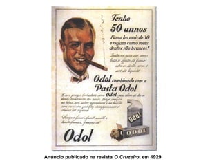 Anúncio publicado na revista O Cruzeiro, em 1929
 