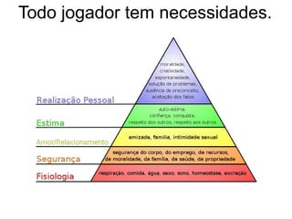 Todo jogador tem necessidades.
 