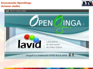 Executando OpenGinga
Acionar atalho
 