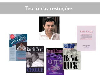 Teoria das restrições
•Goldratt
 