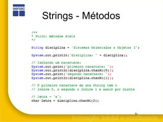 Strings - Métodos 