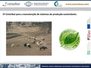 5º Contribui para a manutenção de sistemas de produção sustentáveis.
 
