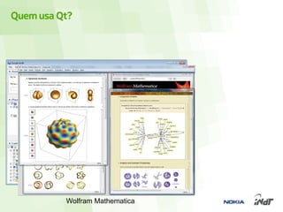 Quem usa Qt?




           Google Earth
          Wolfram Mathematica
 