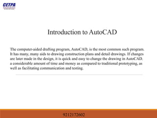 Introducation to Autocad | PPT