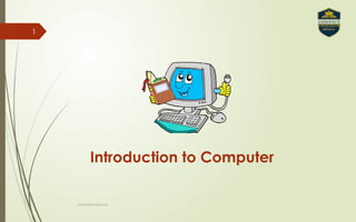 Introduction To Computer And Basic Concept Of Computer Pptx