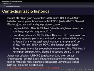 Universitat Estiu: Introducció Programari Lliure