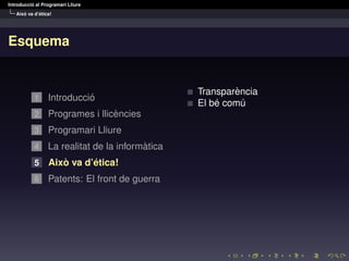 Universitat Estiu: Introducció Programari Lliure