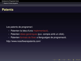 Universitat Estiu: Introducció Programari Lliure