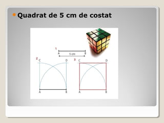 Quadrat de 5 cm de costat
 