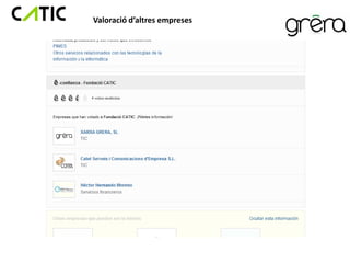 Valoració d’altres empreses
 