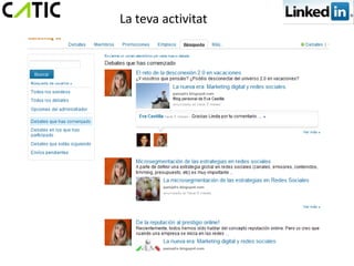 La teva activitat
 