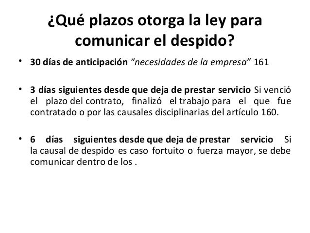 Carta De Aviso De Despido Con 30 Dias De Anticipacion  Compartir Carta
