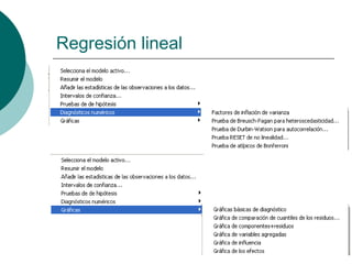 Regresión lineal
 