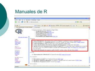 Manuales de R
 